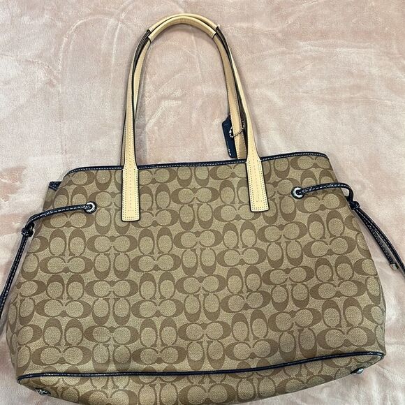 Coach Canvas Signature Handbag  - Picture 2 of 4